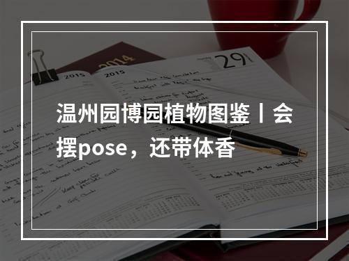 温州园博园植物图鉴丨会摆pose，还带体香