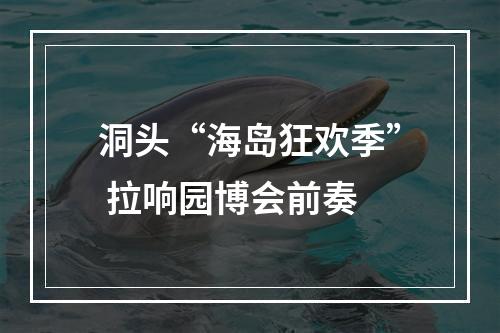 洞头“海岛狂欢季” 拉响园博会前奏