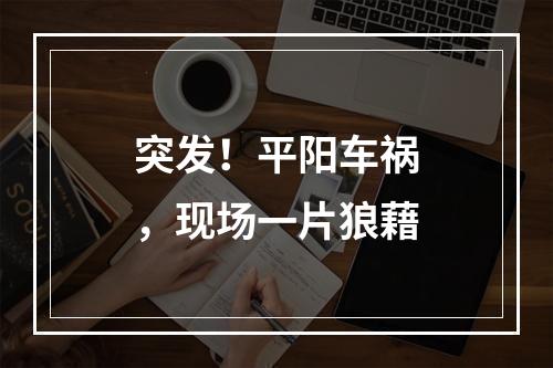 突发！平阳车祸，现场一片狼藉