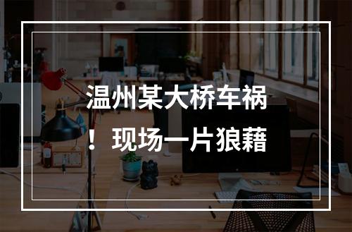 温州某大桥车祸！现场一片狼藉