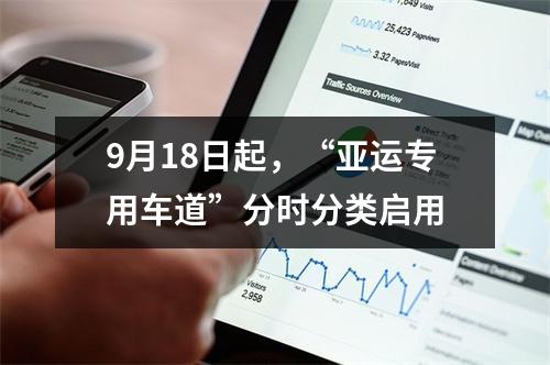 9月18日起，“亚运专用车道”分时分类启用