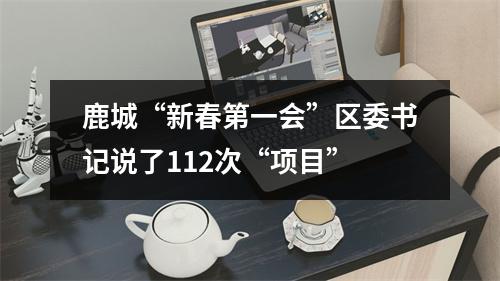 鹿城“新春第一会”区委书记说了112次“项目”