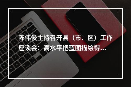 陈伟俊主持召开县（市、区）工作座谈会：高水平把蓝图描绘得更好更出彩