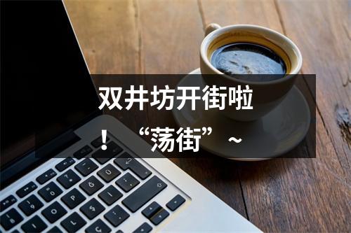 双井坊开街啦！“荡街”~