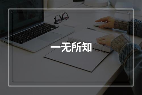 一无所知