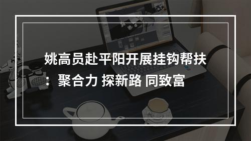 姚高员赴平阳开展挂钩帮扶：聚合力 探新路 同致富