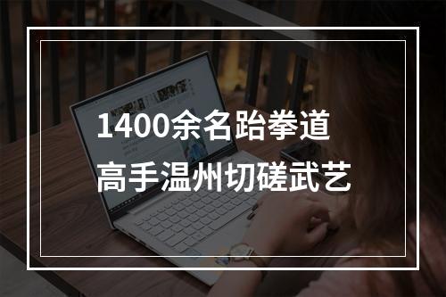 1400余名跆拳道高手温州切磋武艺