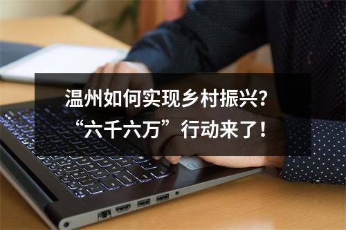 温州如何实现乡村振兴？ “六千六万”行动来了！