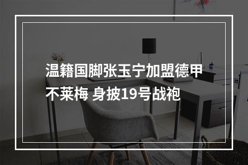 温籍国脚张玉宁加盟德甲不莱梅 身披19号战袍