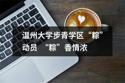 温州大学步青学区“粽”动员  “粽”香情浓