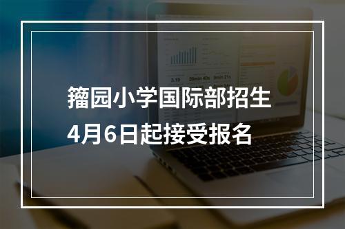 籀园小学国际部招生 4月6日起接受报名
