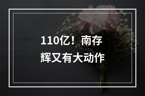 110亿！南存辉又有大动作