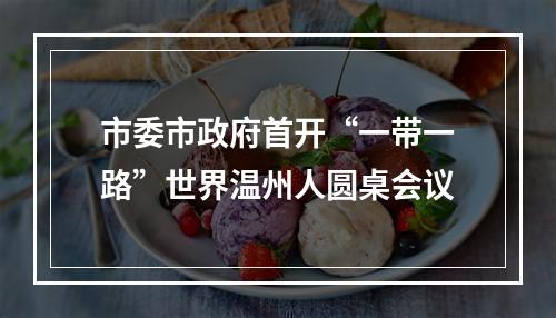 市委市政府首开“一带一路”世界温州人圆桌会议