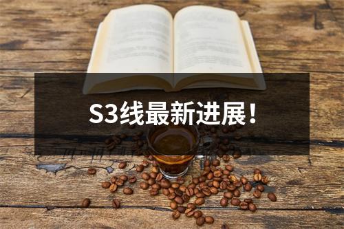 S3线最新进展！