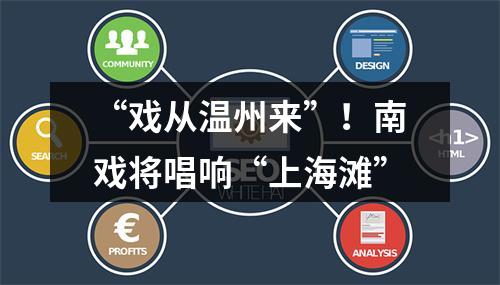 “戏从温州来”！南戏将唱响“上海滩”