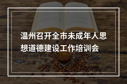 温州召开全市未成年人思想道德建设工作培训会
