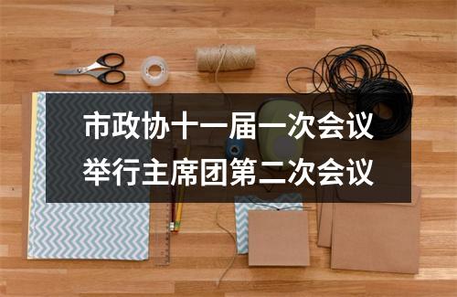 市政协十一届一次会议举行主席团第二次会议