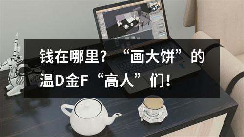 钱在哪里？“画大饼”的温D金F“高人”们！