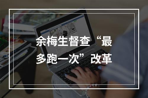 余梅生督查“最多跑一次”改革