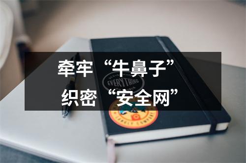 牵牢“牛鼻子”  织密“安全网”