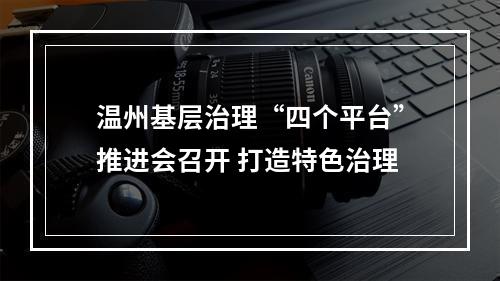 温州基层治理“四个平台”推进会召开 打造特色治理
