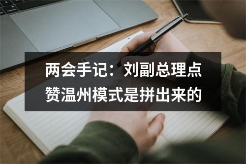 两会手记：刘副总理点赞温州模式是拼出来的