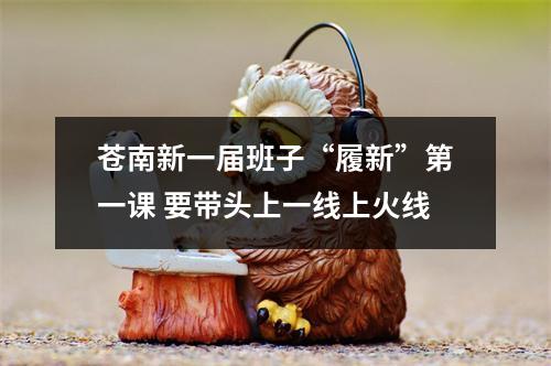 苍南新一届班子“履新”第一课 要带头上一线上火线