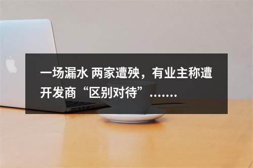 一场漏水 两家遭殃，有业主称遭开发商“区别对待”......