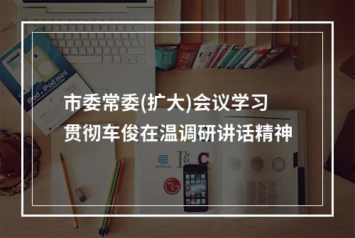 市委常委(扩大)会议学习贯彻车俊在温调研讲话精神