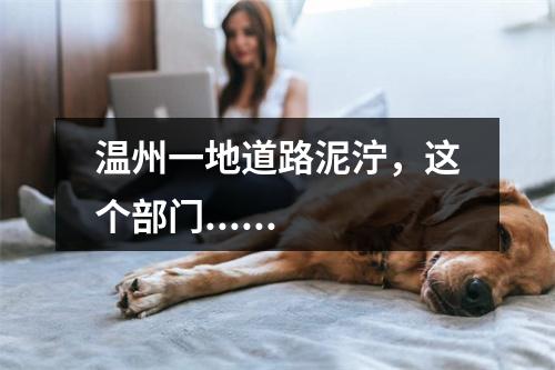 温州一地道路泥泞，这个部门......