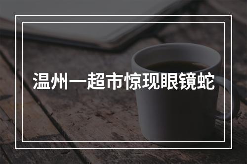 温州一超市惊现眼镜蛇