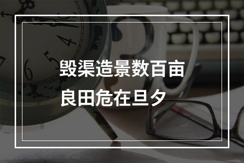 毁渠造景数百亩良田危在旦夕