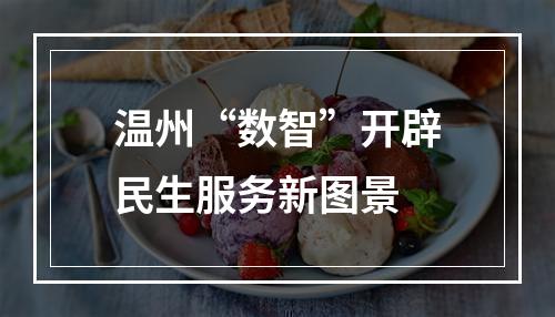 温州“数智”开辟民生服务新图景