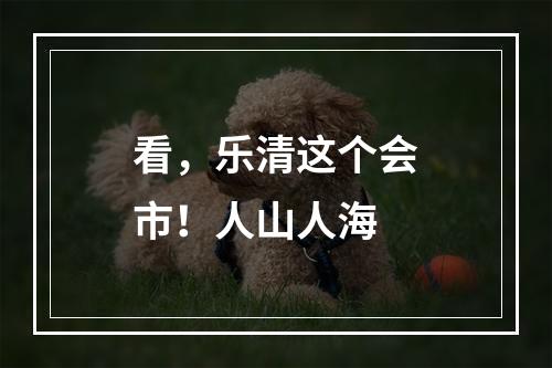 看，乐清这个会市！人山人海