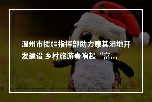 温州市援疆指挥部助力康其湿地开发建设 乡村旅游奏响起“富民兴疆曲”