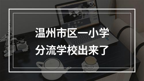 温州市区一小学分流学校出来了