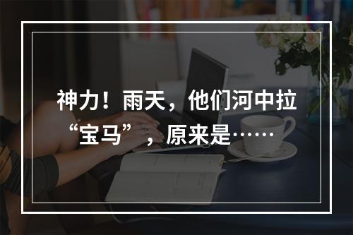 神力！雨天，他们河中拉“宝马”，原来是……