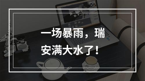 一场暴雨，瑞安满大水了！