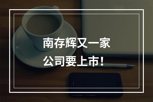 南存辉又一家公司要上市！