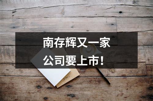 南存辉又一家公司要上市！