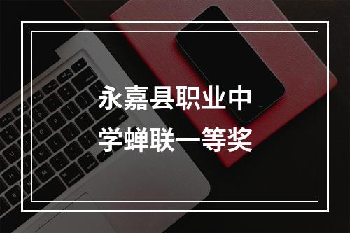 永嘉县职业中学蝉联一等奖