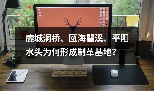 鹿城洞桥、瓯海瞿溪、平阳水头为何形成制革基地？