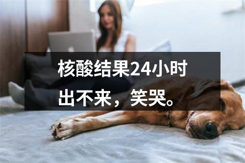 核酸结果24小时出不来，笑哭。