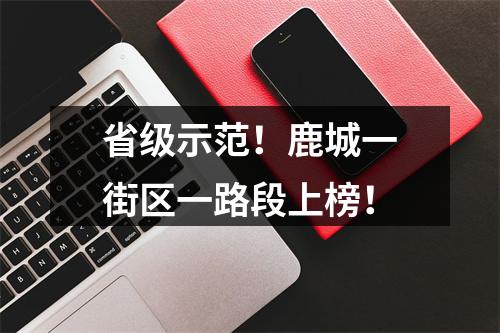 省级示范！鹿城一街区一路段上榜！