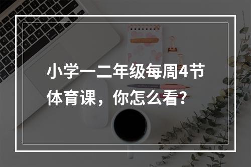 小学一二年级每周4节体育课，你怎么看？