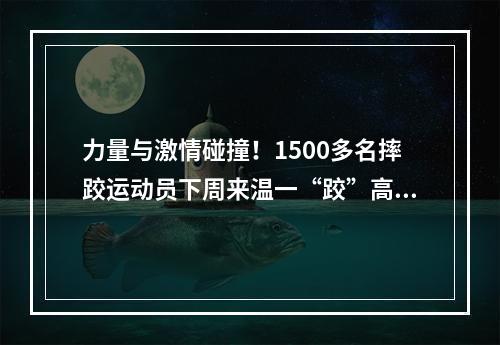 力量与激情碰撞！1500多名摔跤运动员下周来温一“跤”高下！
