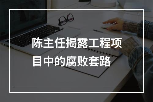 陈主任揭露工程项目中的腐败套路