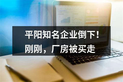 平阳知名企业倒下！刚刚，厂房被买走