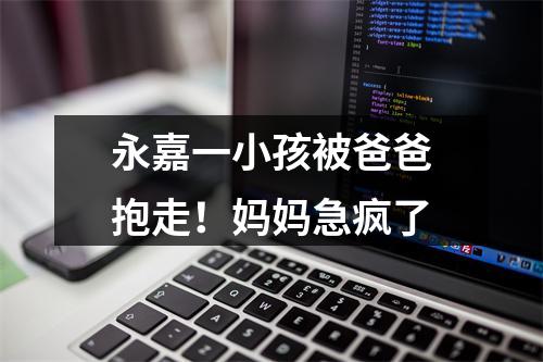 永嘉一小孩被爸爸抱走！妈妈急疯了