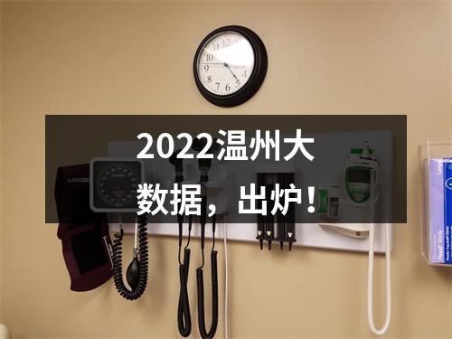 2022温州大数据，出炉！